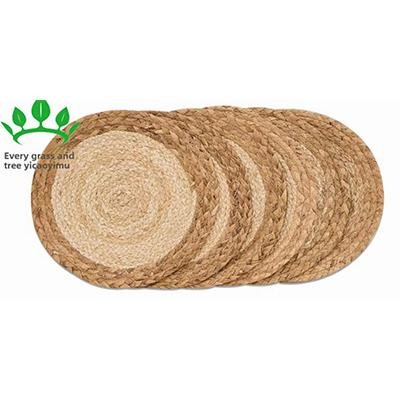 Two-Tone Woven Jute Placemat Set
