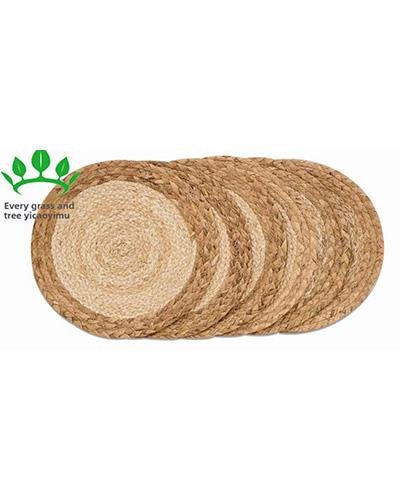 Two-Tone Woven Jute Placemat